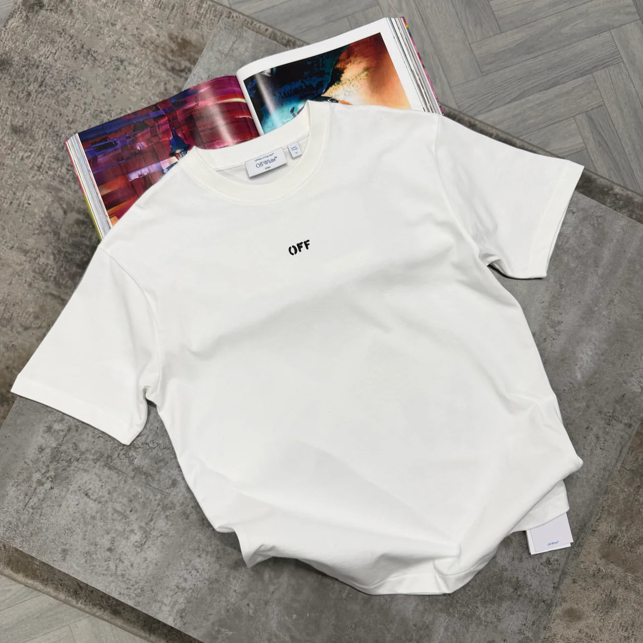 OW 3D SPRAY TSHIRT - WHITE