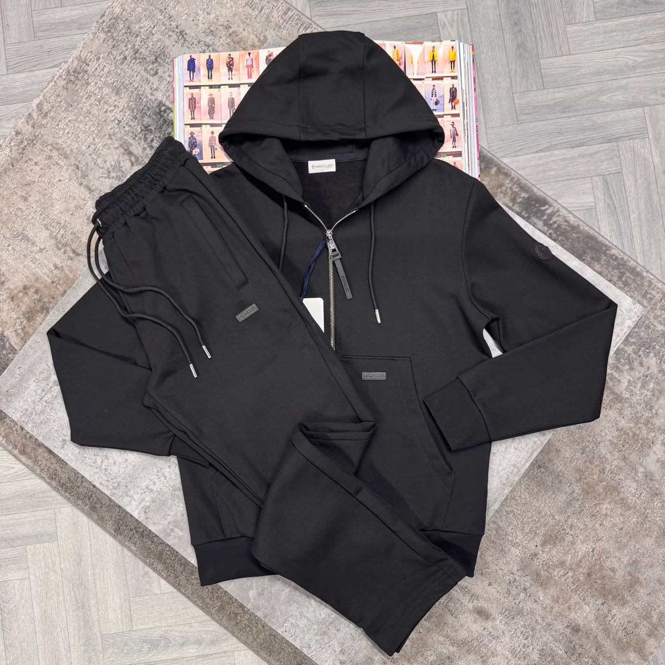 MNCLR FULL ZIP TRACKSUIT - BLACK