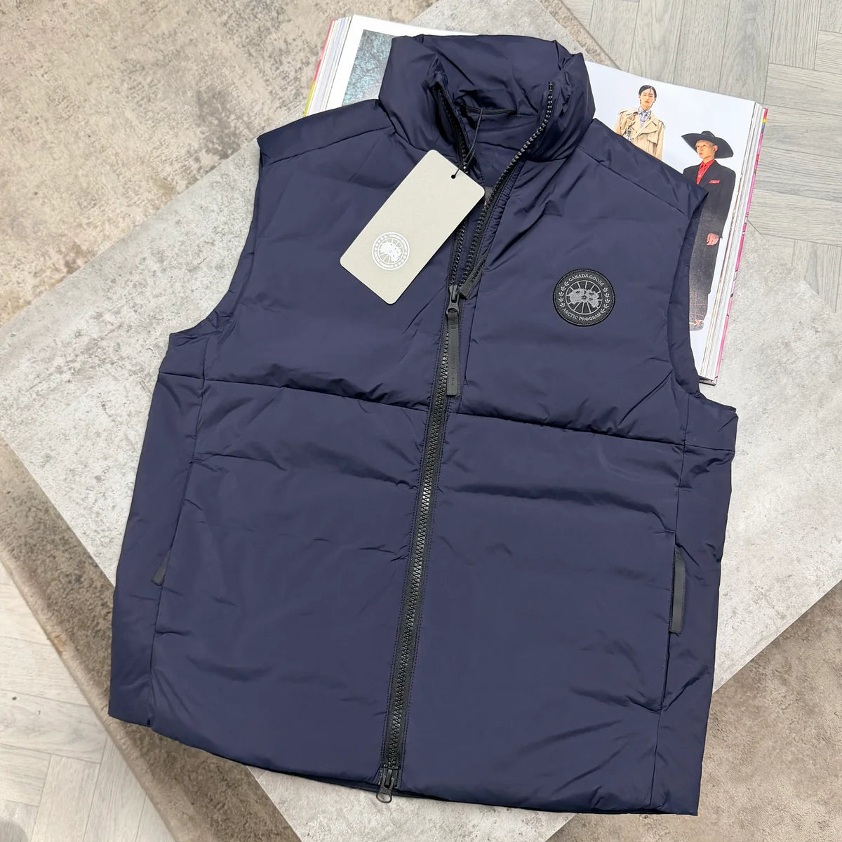 CG LODGE BLACK BADGE GILET - NAVY