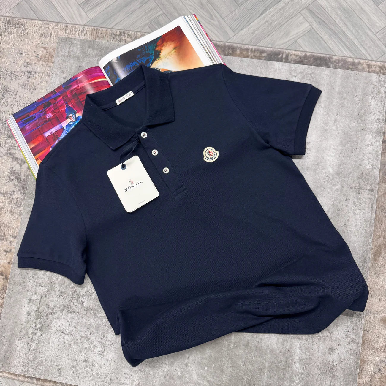 MNCLR PIQUE POLO SHIRT - NAVY