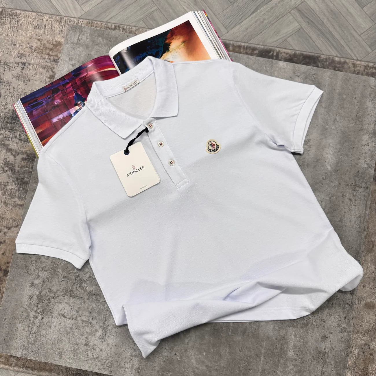 MNCLR PIQUE POLO SHIRT - WHITE