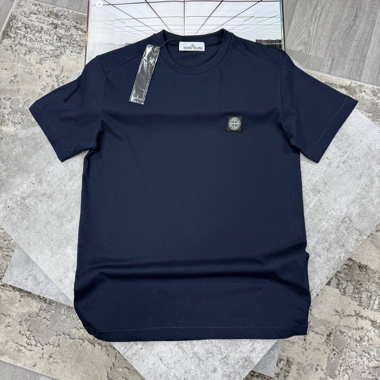 SI SQUARE COMPASS T SHIRT - NAVY
