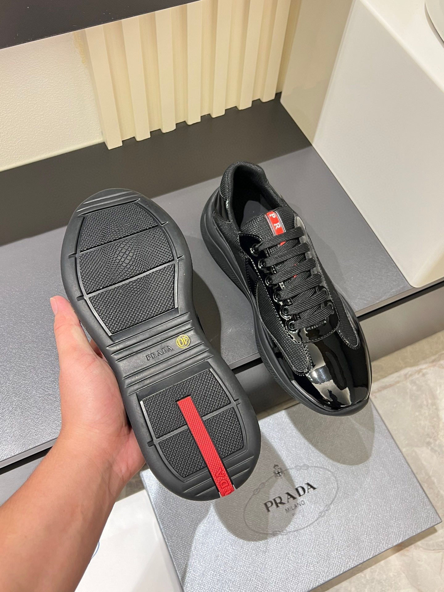 PDA AMERICA'S CUP SNEAKERS - BLACK