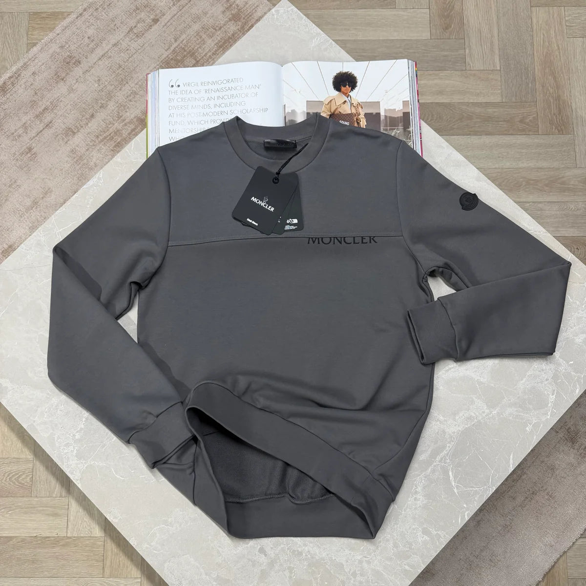 MNCLR CREWNECK JUMPER - CHARCOAL