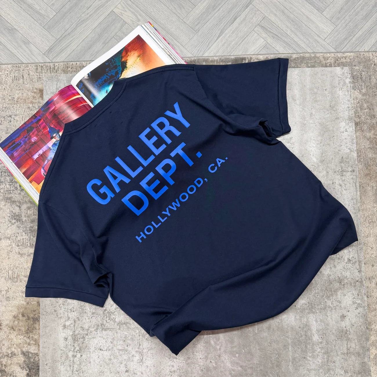GD HOLLYWOOD TSHIRT - NAVY