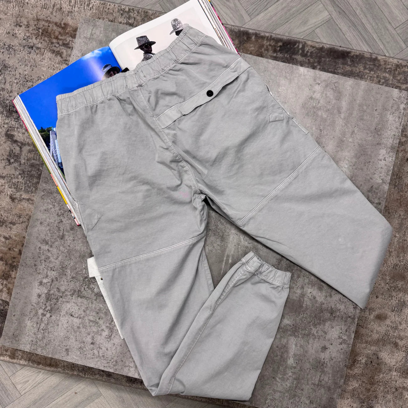 SI BUTTON POCKET CARGOS - GREY