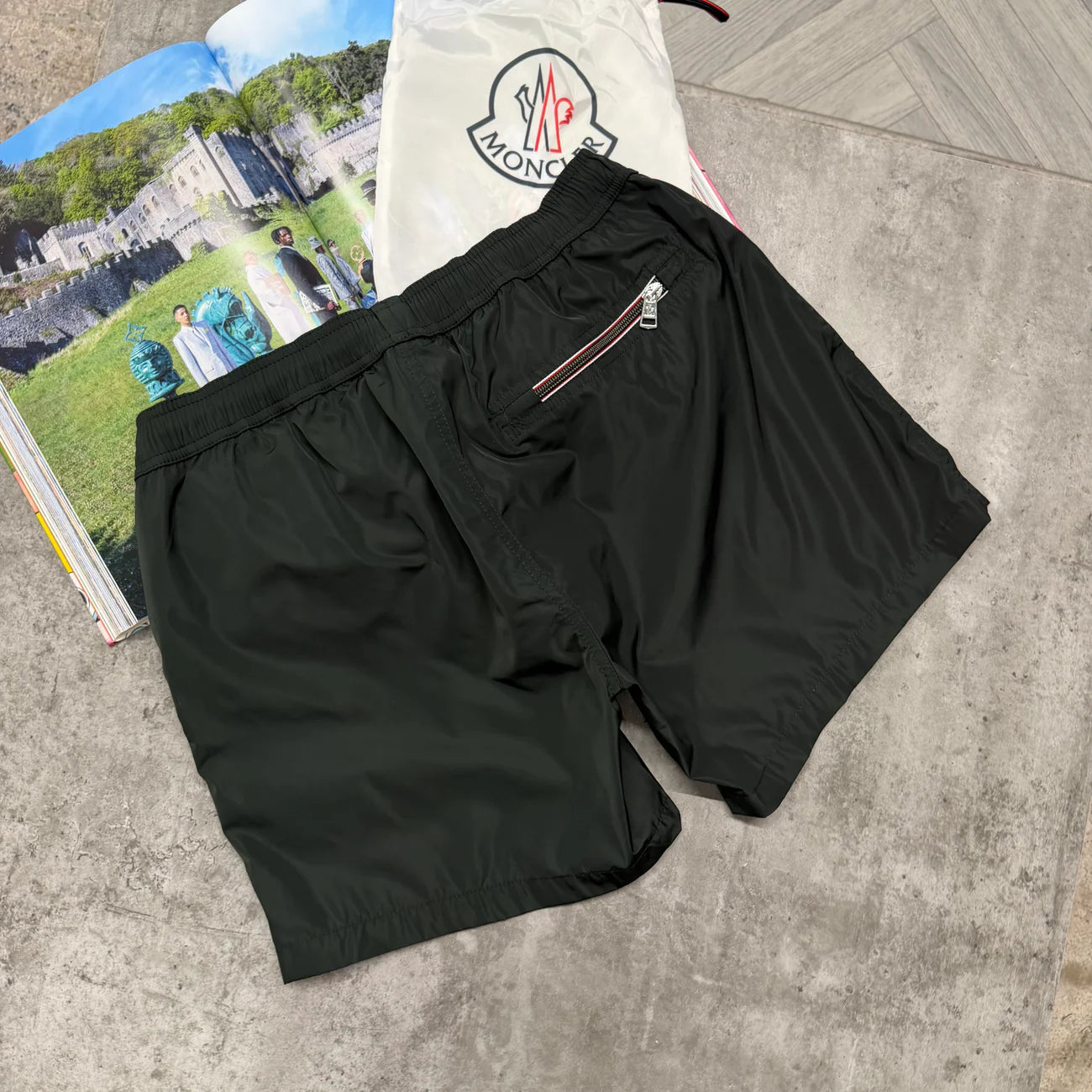 MNCLR BAGGED SWIMS - FOREST GREEN