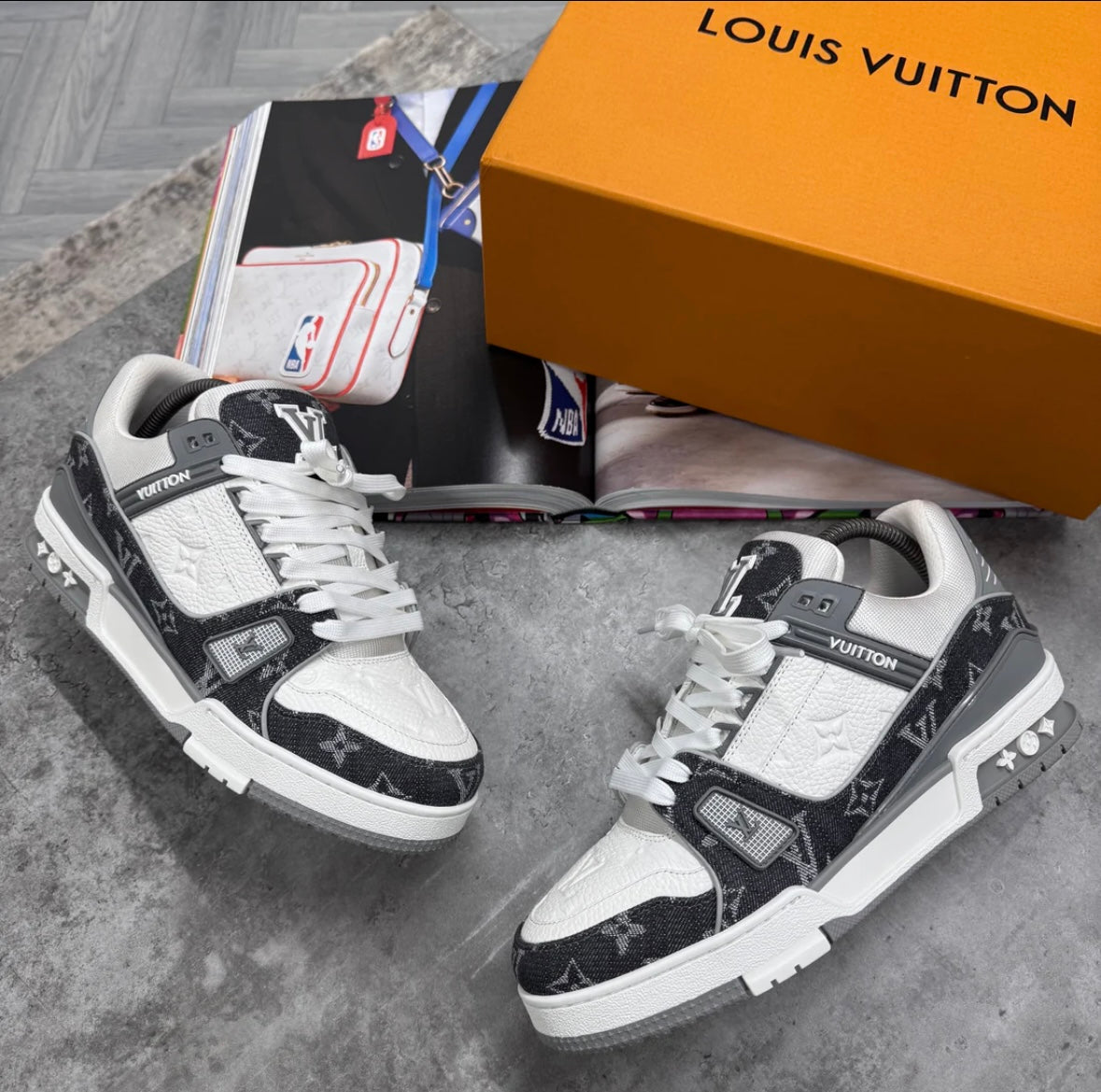 LVE TRAINERS - DENIM GREY / WHITE