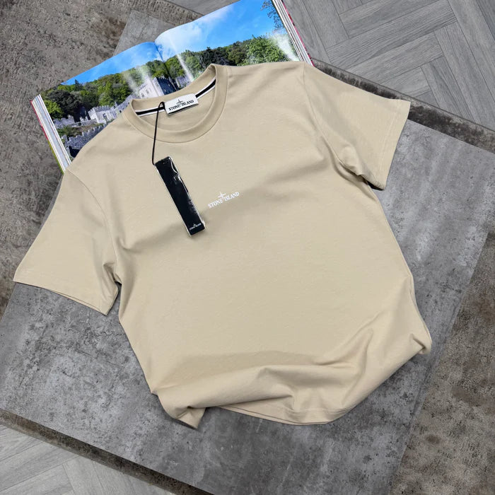 SI BLURR TSHIRT - BEIGE