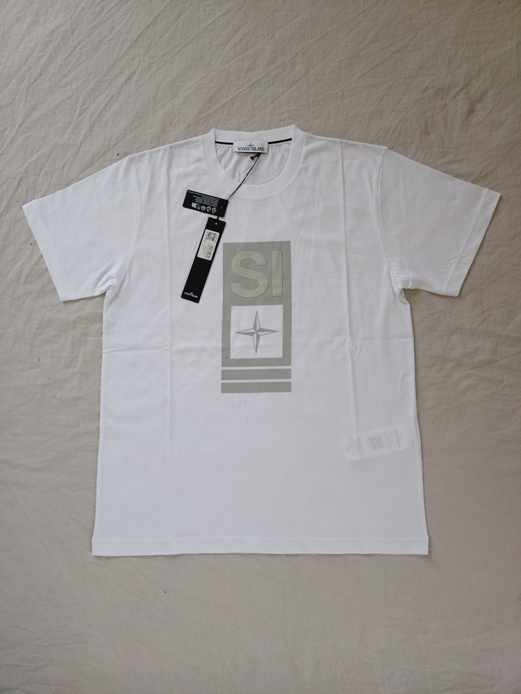 SI COTTON COMPASS TSHIRT - WHITE