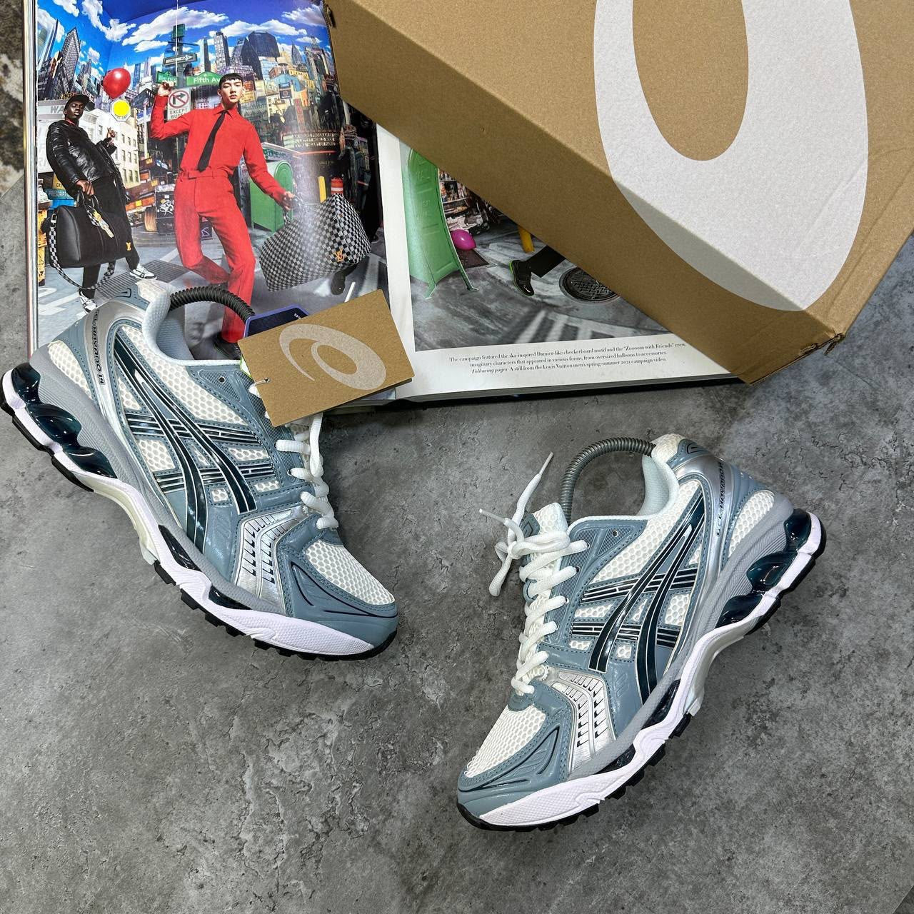 ACS KAYANO 14 TRAINERS - FYORD GREY