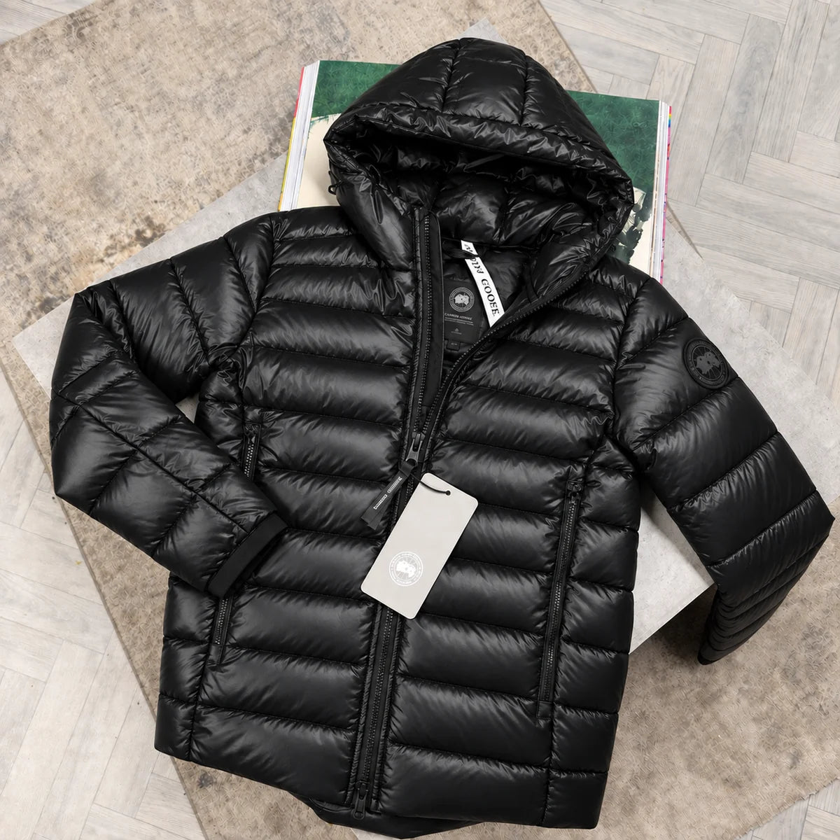 CG CROFTON BLACK BADGE COAT - BLACK