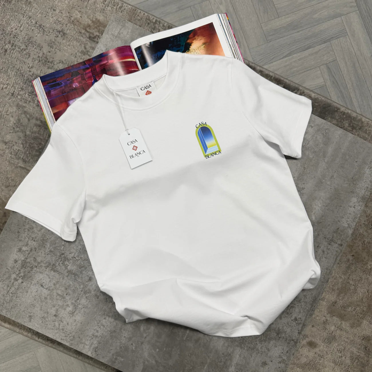 CB ARCH LOGO T SHIRT - WHITE