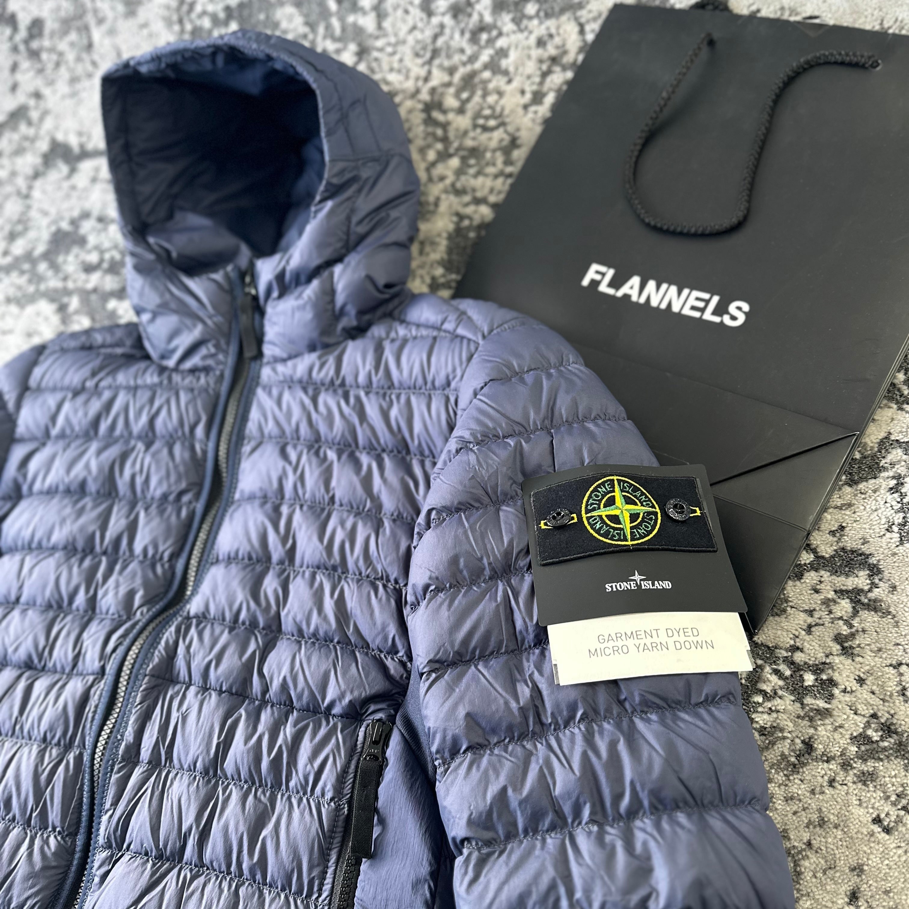 SI MICRO YARN DOWN JACKET - NAVY BLUE