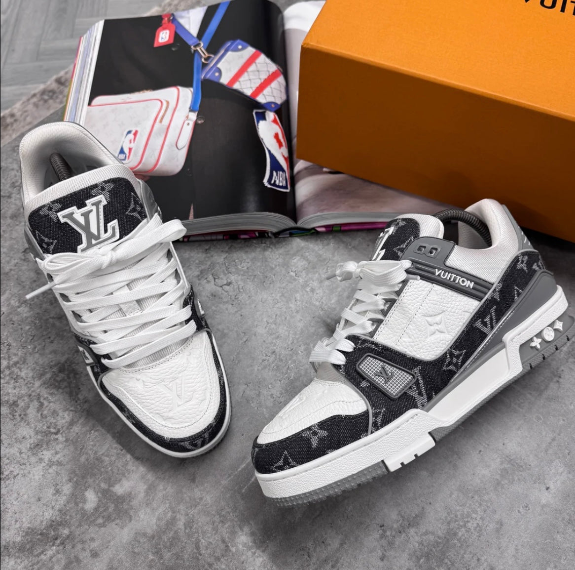 LVE TRAINERS - DENIM GREY / WHITE