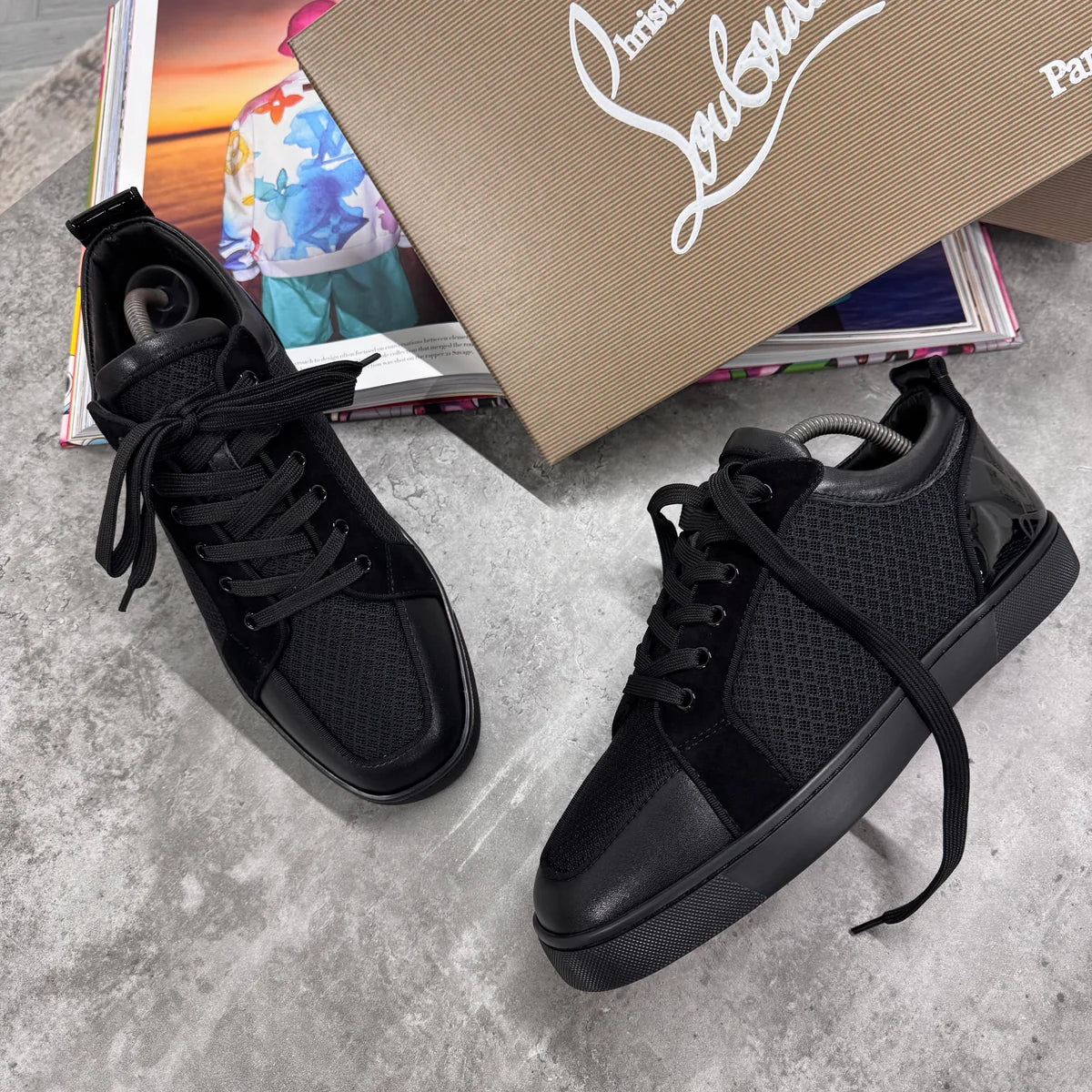 LOUB TRAINERS - BLACK (PRE ORDER)