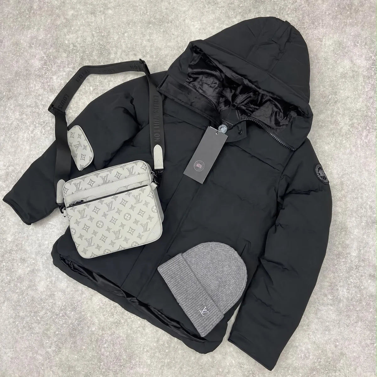CG BLACK BADGE MACMILLAN COAT - BLACK
