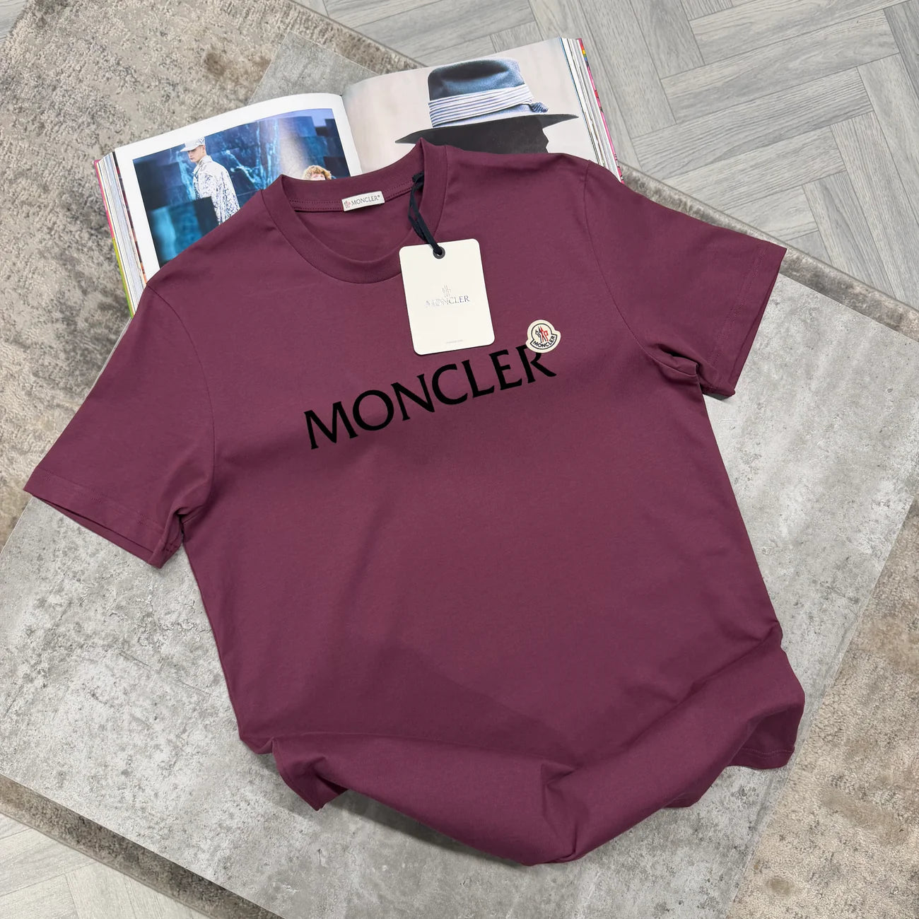 MNCLR COTTON TSHIRT - GRAPE RED
