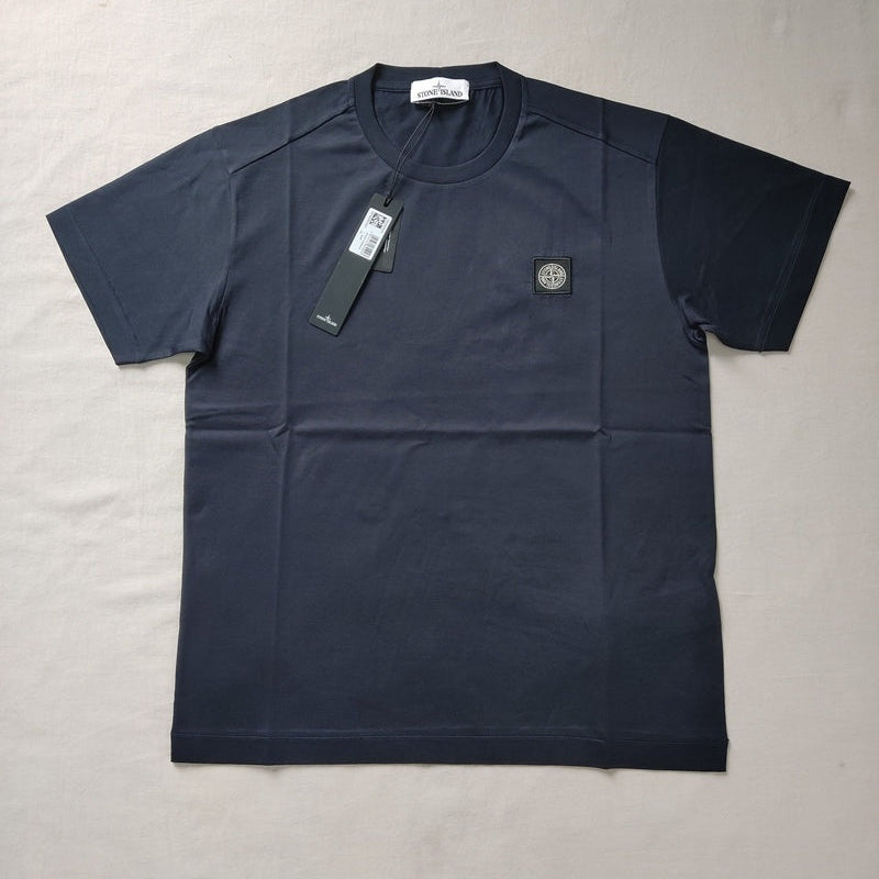 SI LOGO COTTON TSHIRT - DARK BLUE