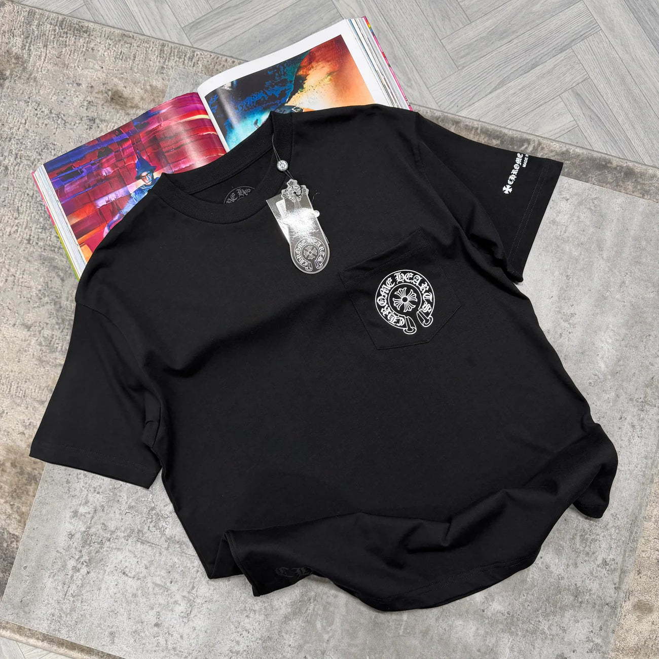 CH POCKET TSHIRT - BLACK