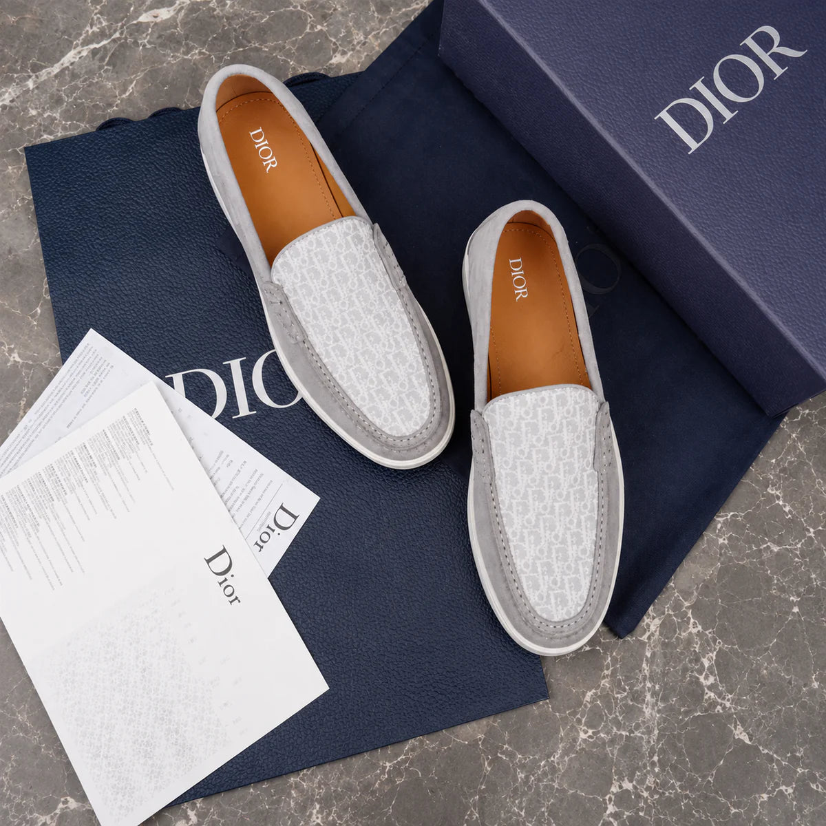 (PRE ORDER) CD OBLIQUE LOAFER - GREY
