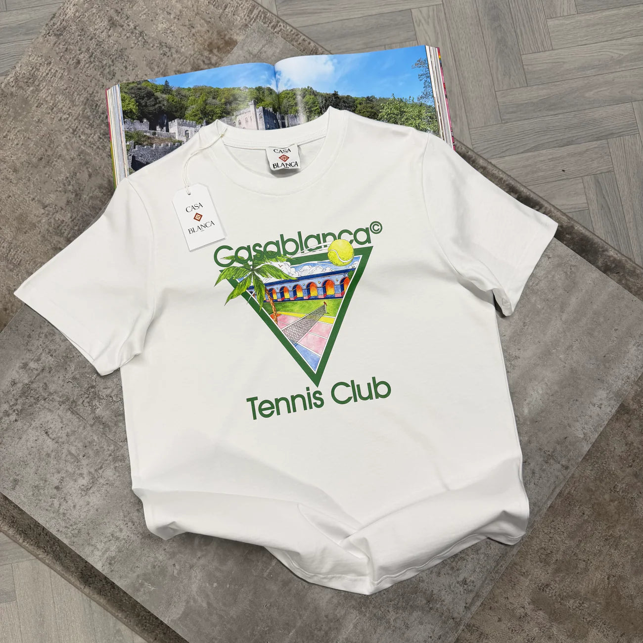 CB TENNIS CLUB ICON T SHIRT - WHITE