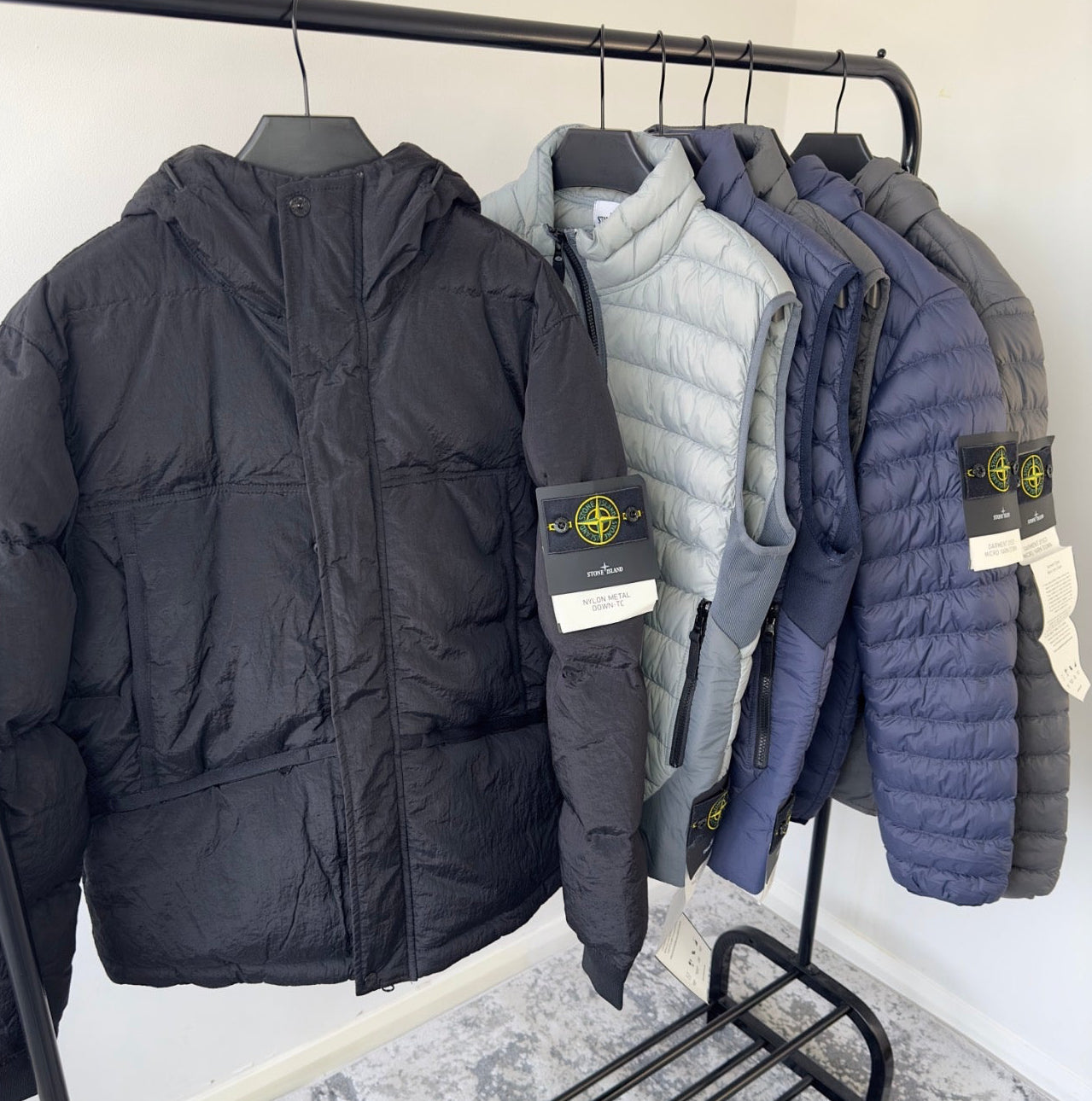 SI NYLON METAL DOWN TC JACKET - BLACK