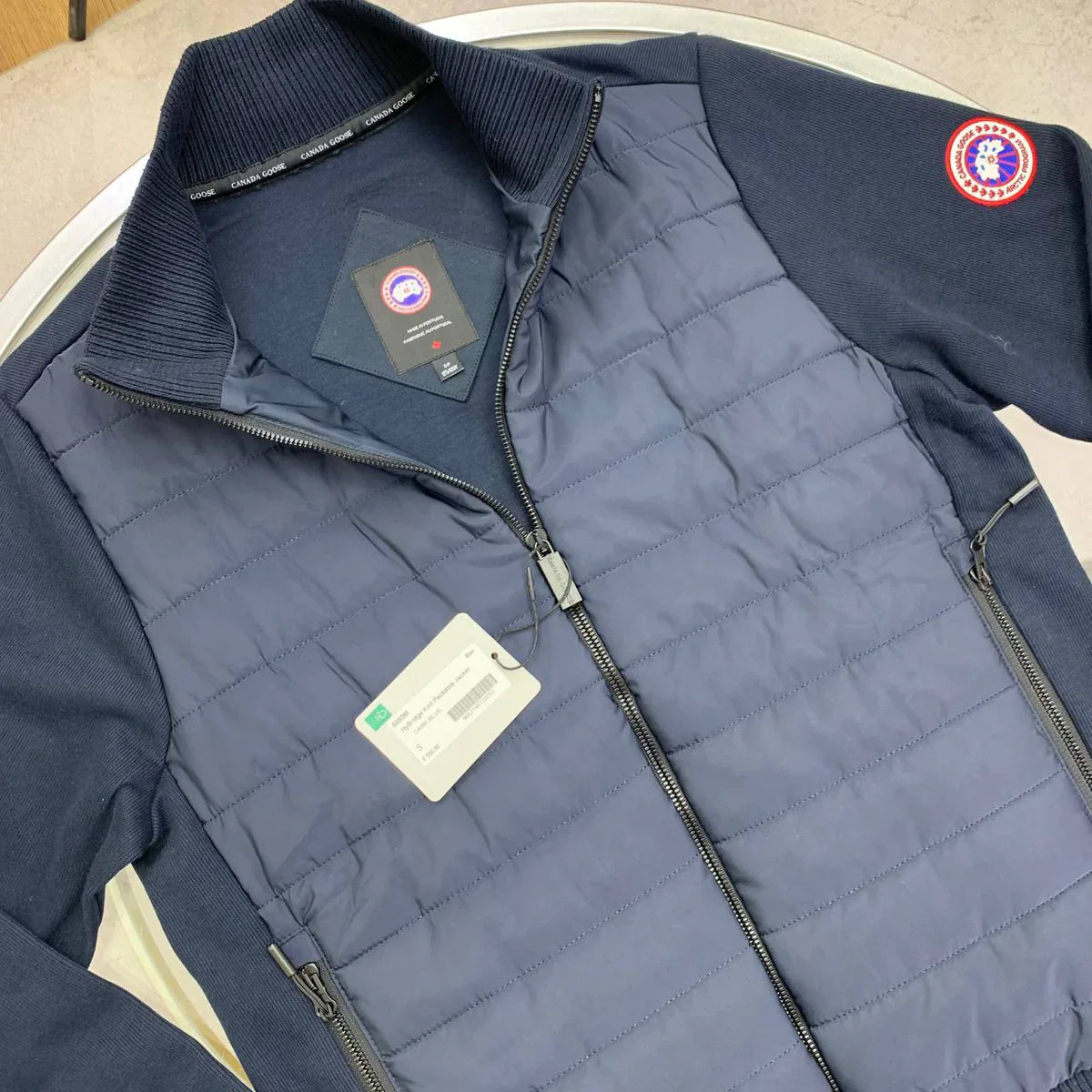 CG HYBRIDGE KNIT JACKET - NAVY BLUE