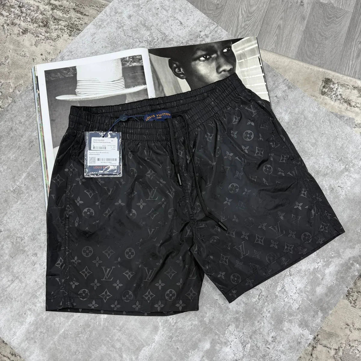 LVE MONOGRAM SWIMS - BLACK