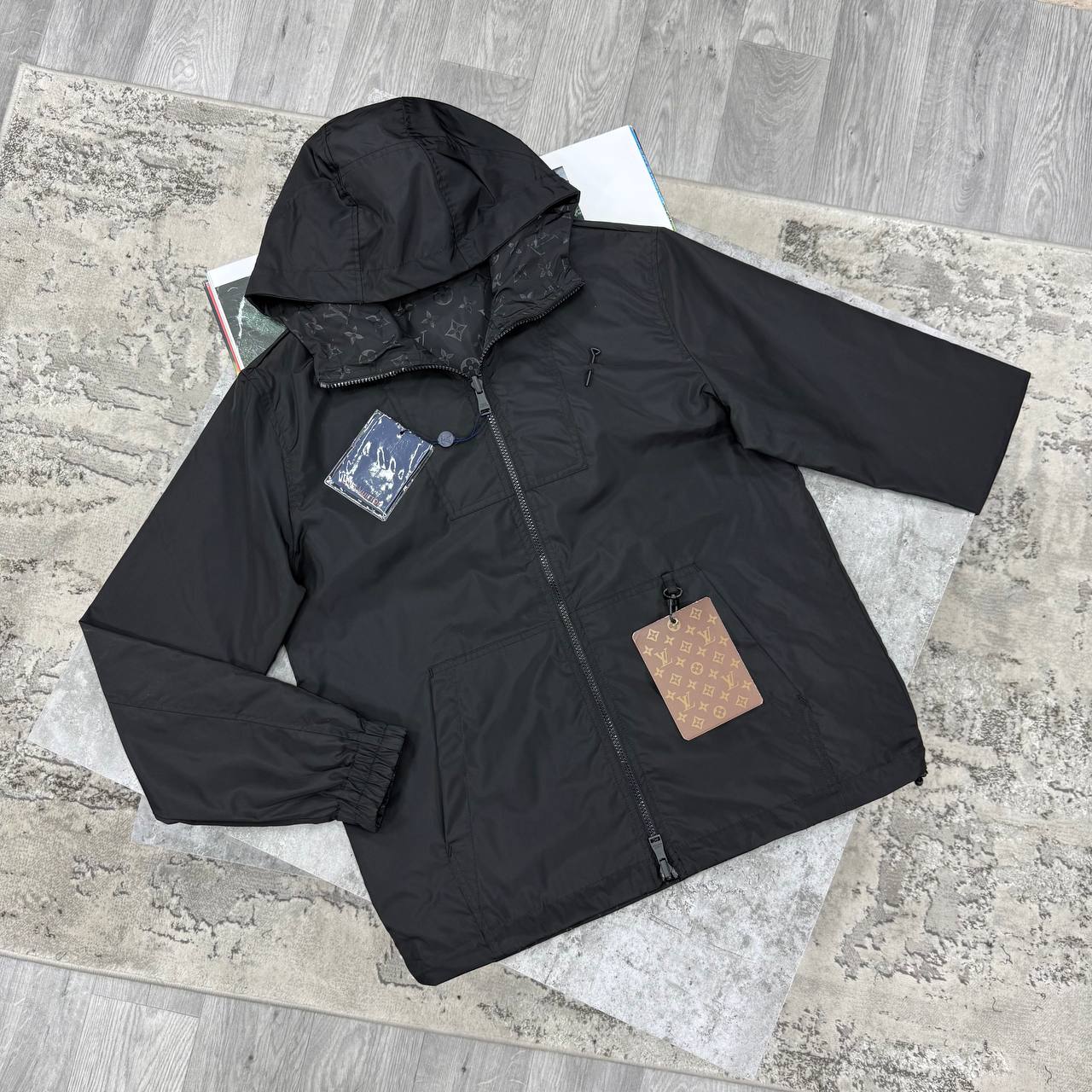 LVE REVERSIBLE MONOGRAM JACKET - BLACK
