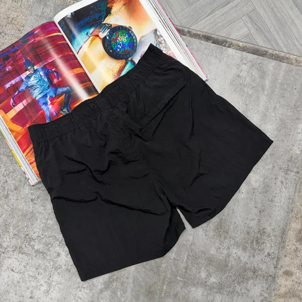 SI NYLON SWIM SHORTS - BLACK