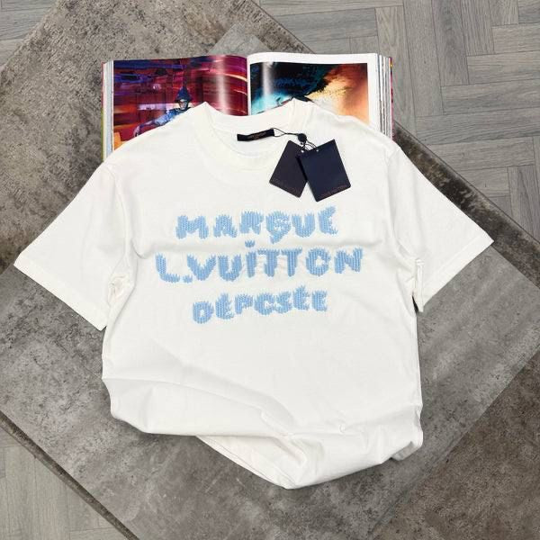 LVE EMBROIDERED SIGNATURE T SHIRT - WHITE