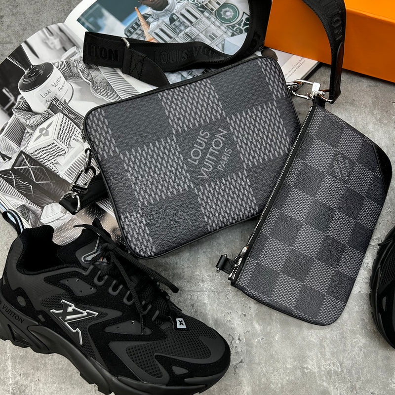 LVE DAMIER BAG - BLACK