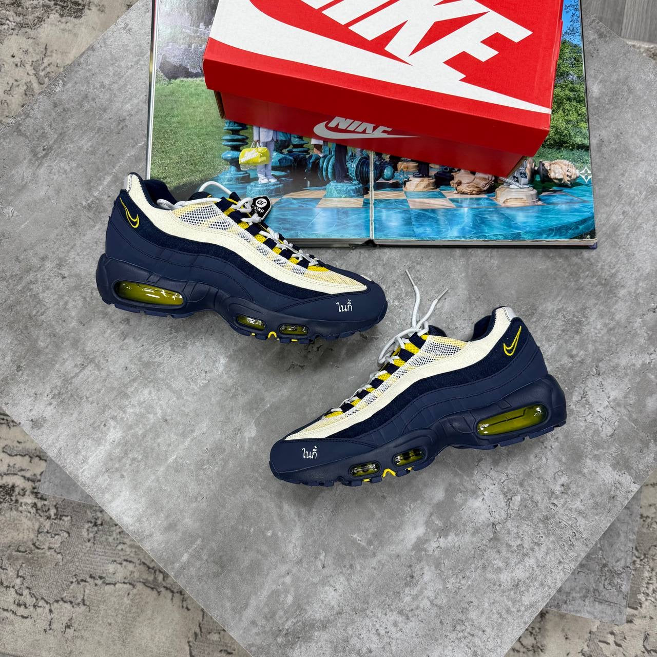 NI 95 TRAINERS  - OBSIDIAN / YELLOW