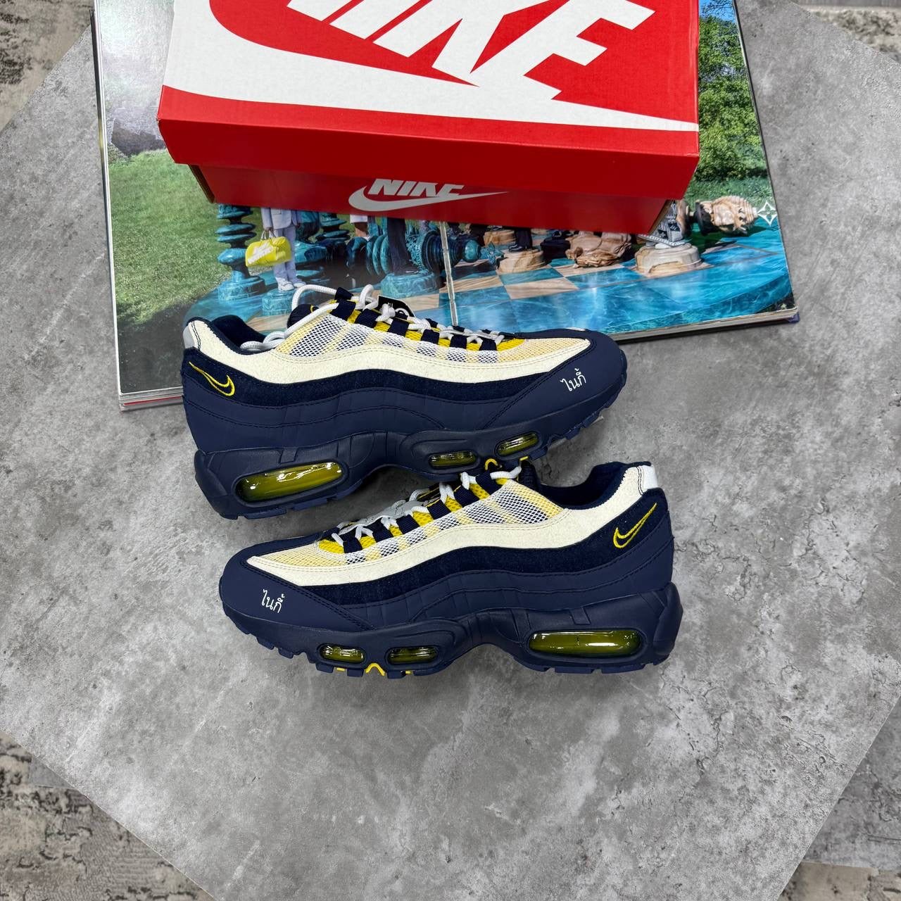 NI 95 TRAINERS  - OBSIDIAN / YELLOW