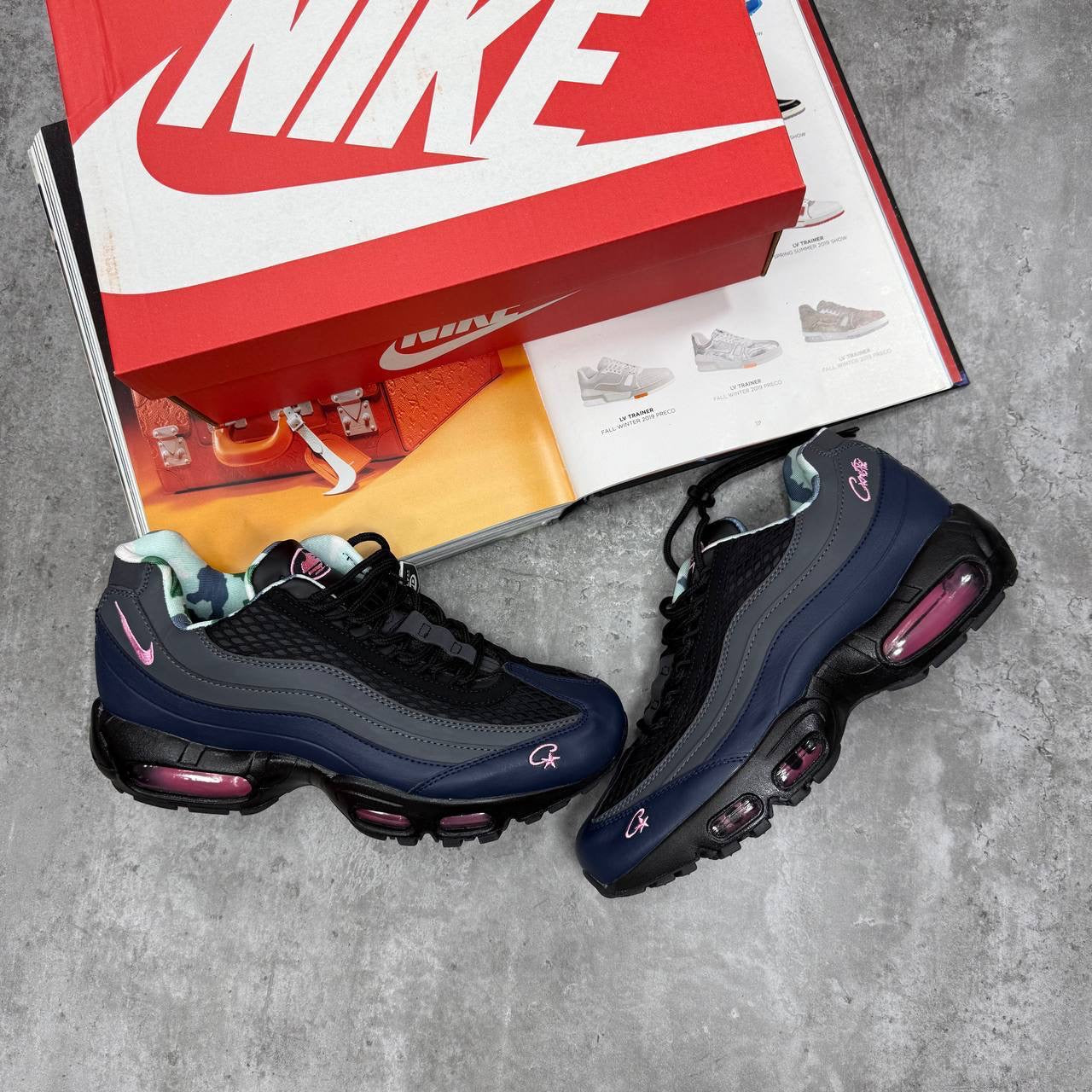NI 95 TRAINERS - GRIDIRION/PINK/ BLACK