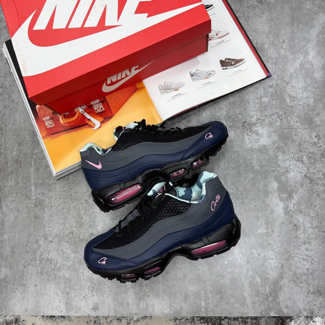 NI 95 TRAINERS - GRIDIRION/PINK/ BLACK