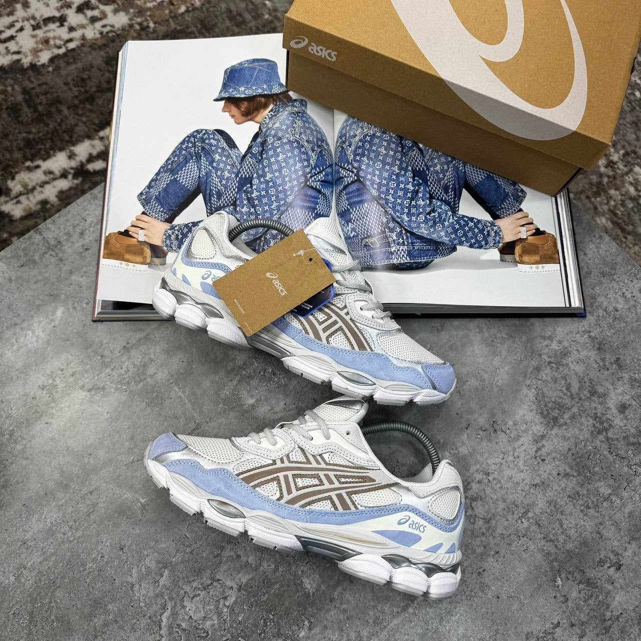 ACS GEL TRAINERS - GREY/BLUE/WHITE