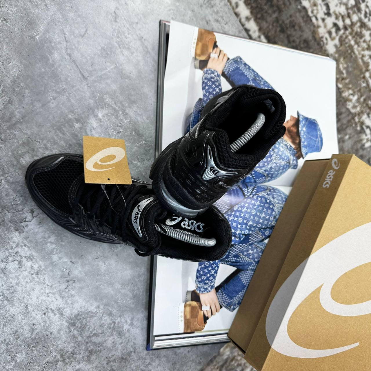 ACS GEL TRAINERS - BLACK / SILVER