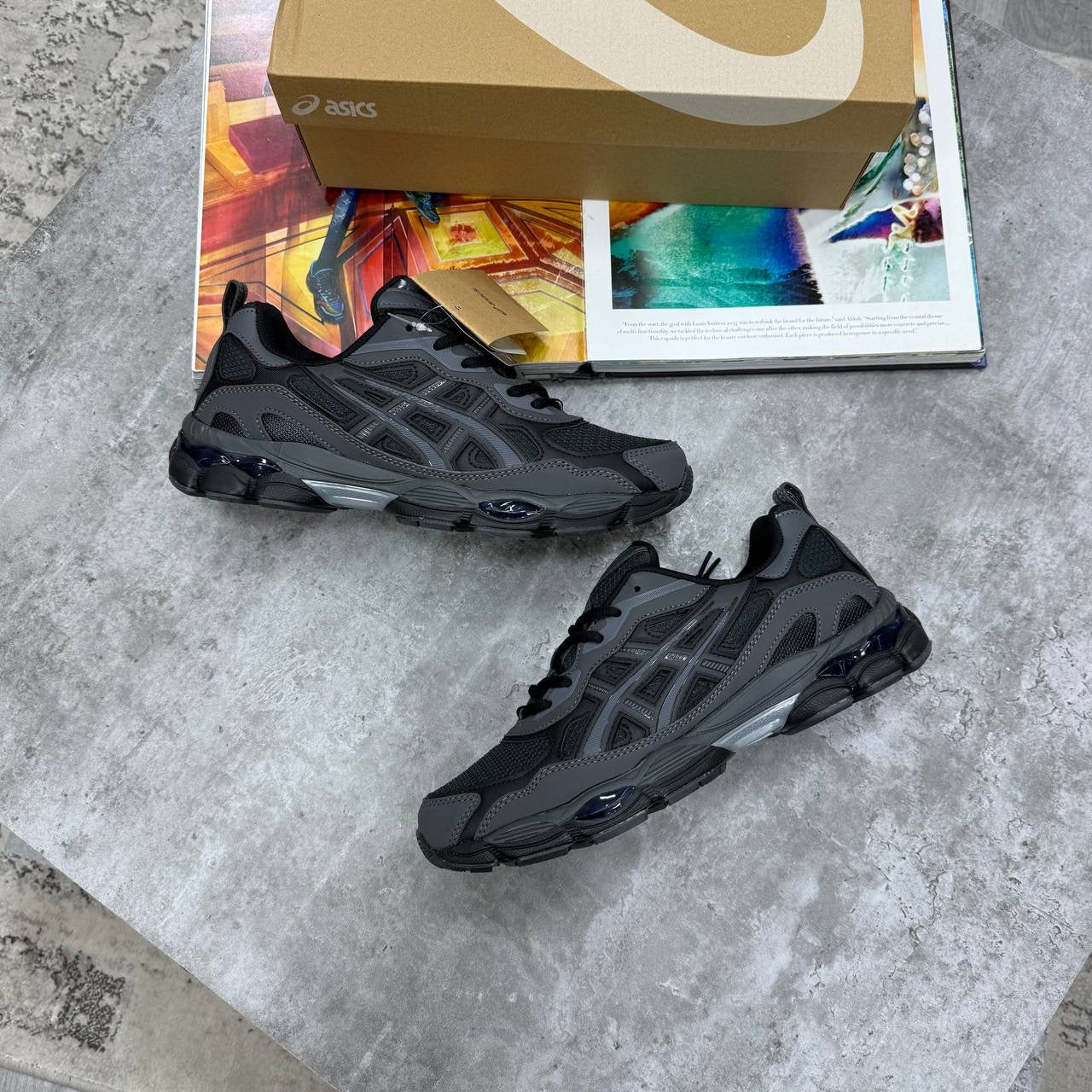 ACS GEL TRAINERS - BLACK/GRAPHITE GREY