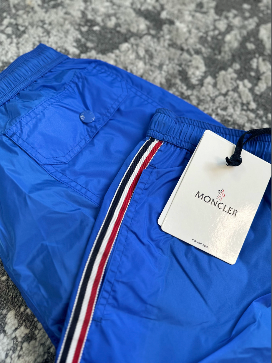 MNCLR TRICOLOR STRIPE SWIM SHORTS - BLUE