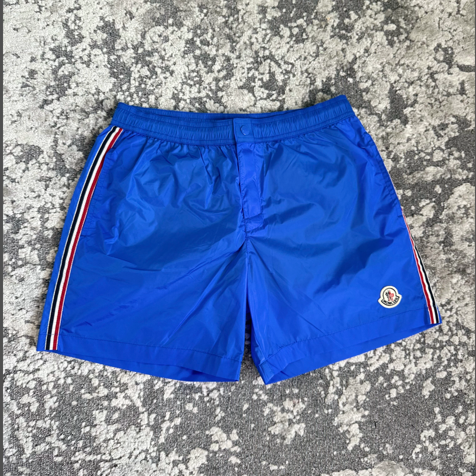 MNCLR TRICOLOR STRIPE SWIM SHORTS - BLUE
