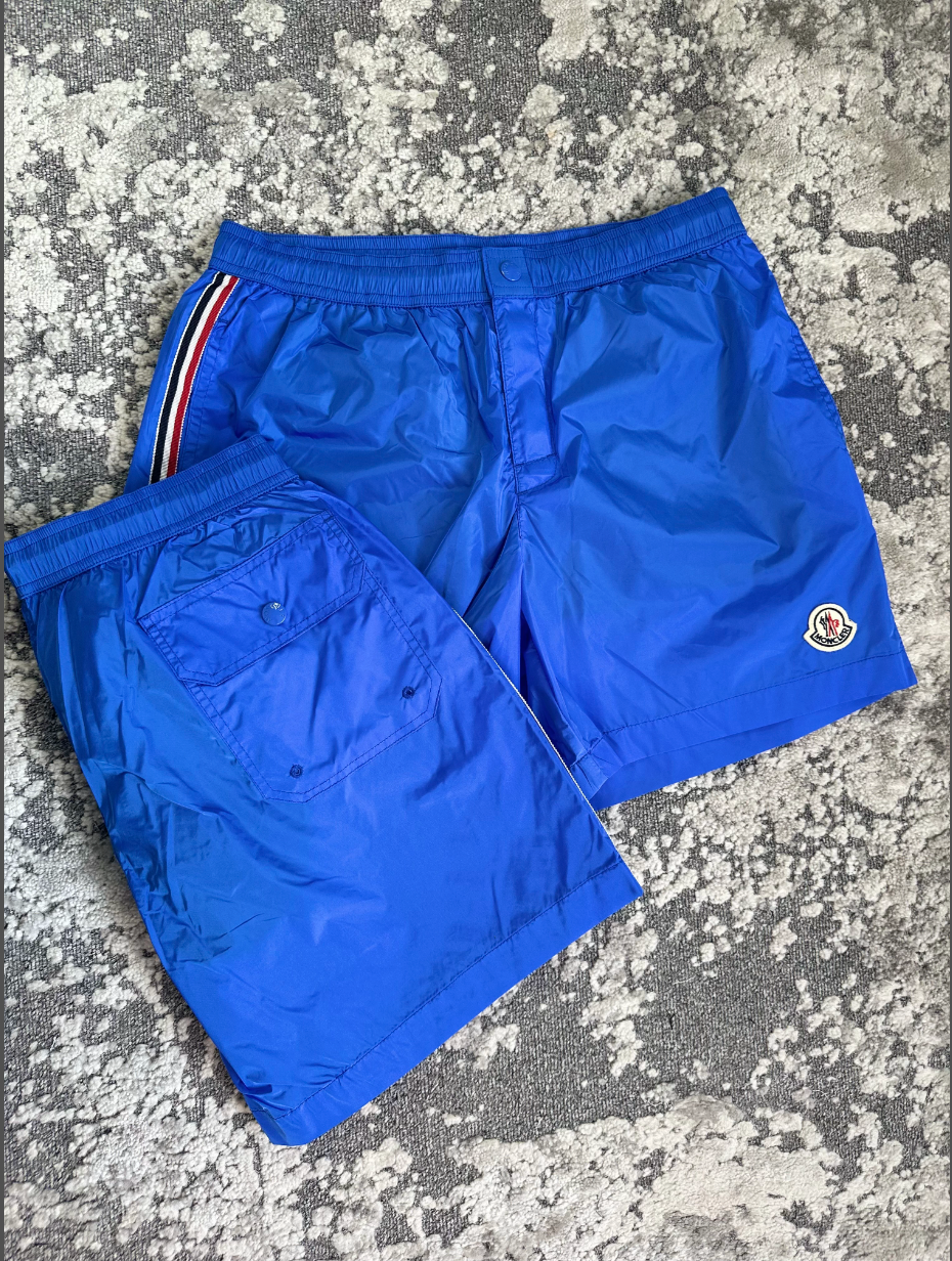 MNCLR TRICOLOR STRIPE SWIM SHORTS - BLUE