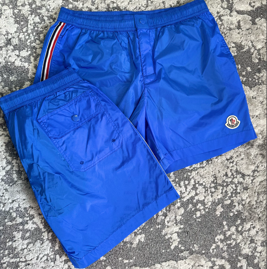 MNCLR TRICOLOR STRIPE SWIM SHORTS - BLUE