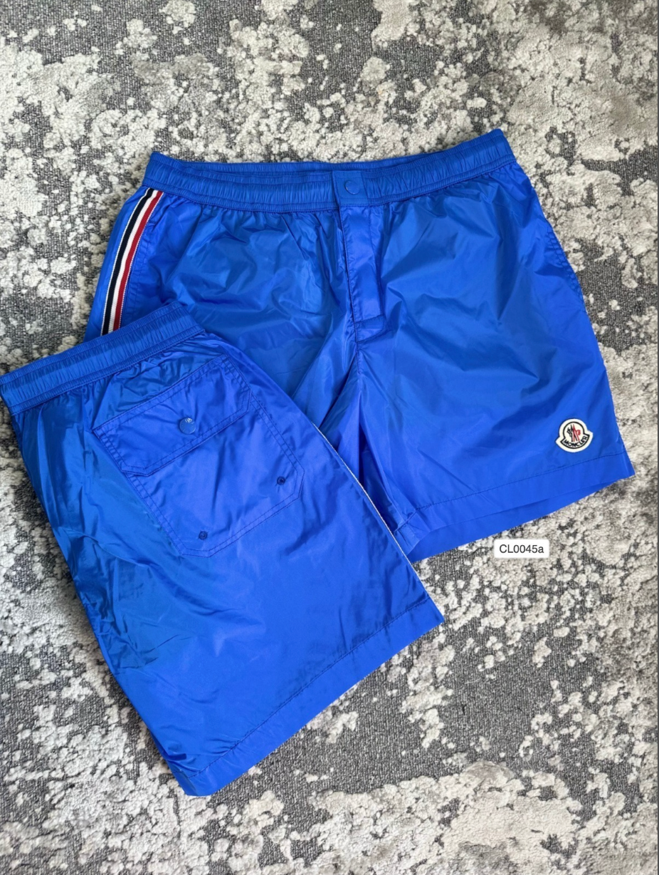 MNCLR TRICOLOR STRIPE SWIM SHORTS - BLUE