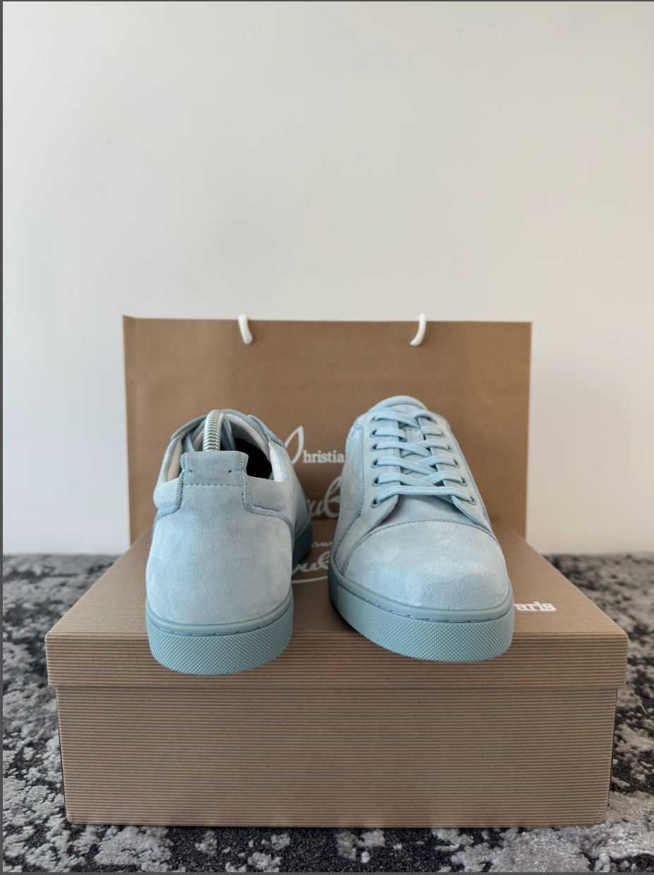 LOUB SUEDE TRAINERS - LIGHT BLUE