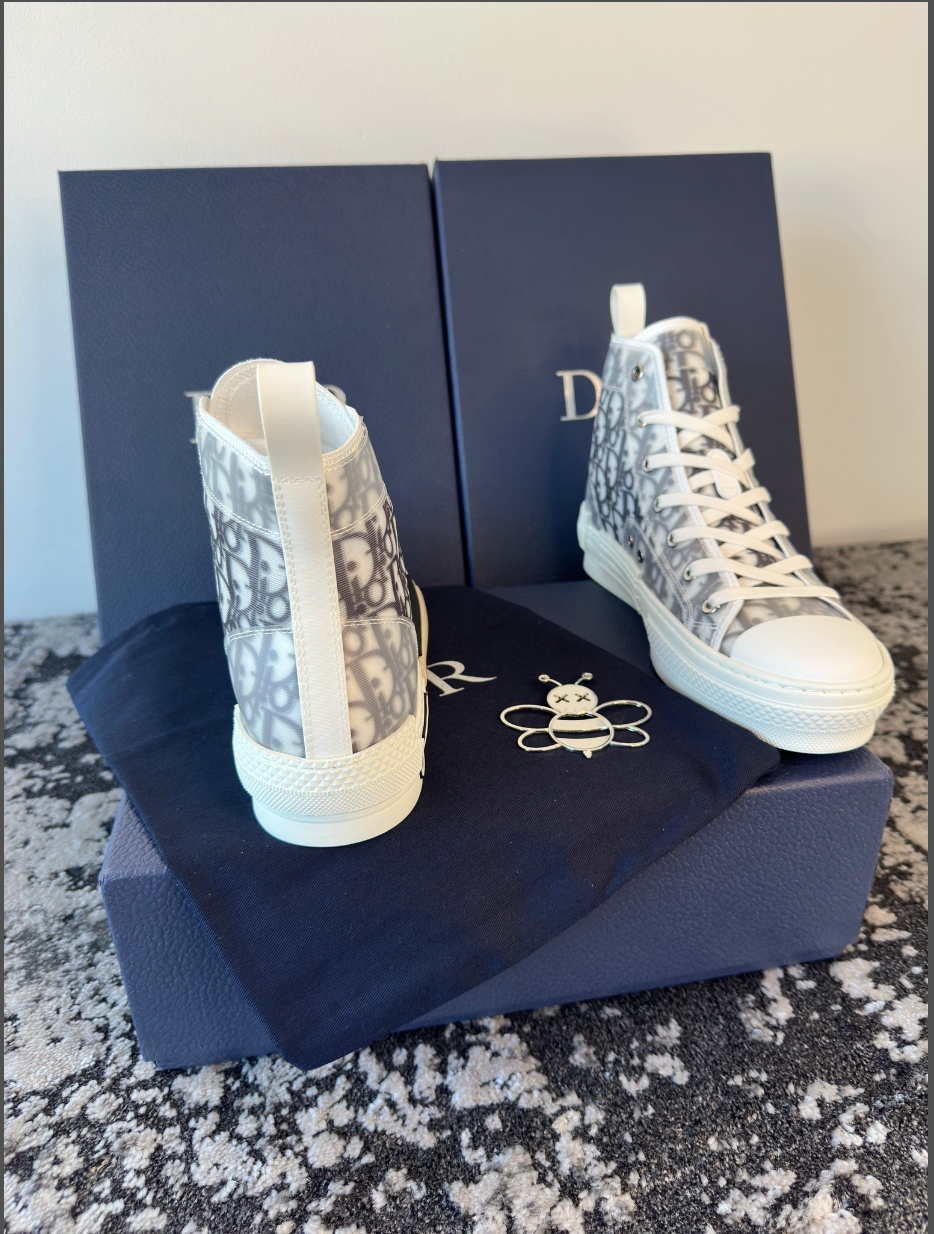 CD B23 HIGH-TOPS - GREY / WHITE