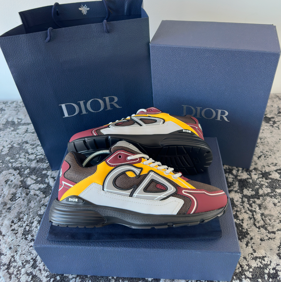 B30 TRAINER - BURGUNDY/YELLOW/GREY