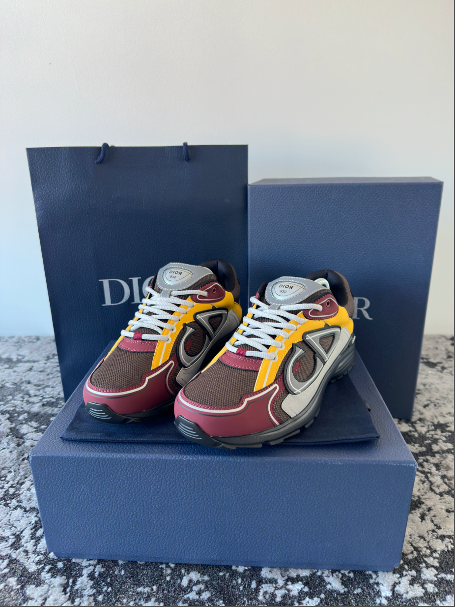 B30 TRAINER - BURGUNDY/YELLOW/GREY
