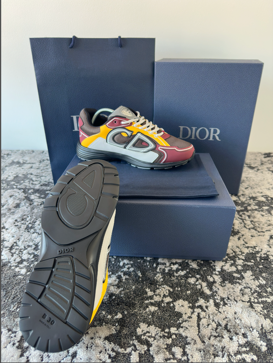 B30 TRAINER - BURGUNDY/YELLOW/GREY